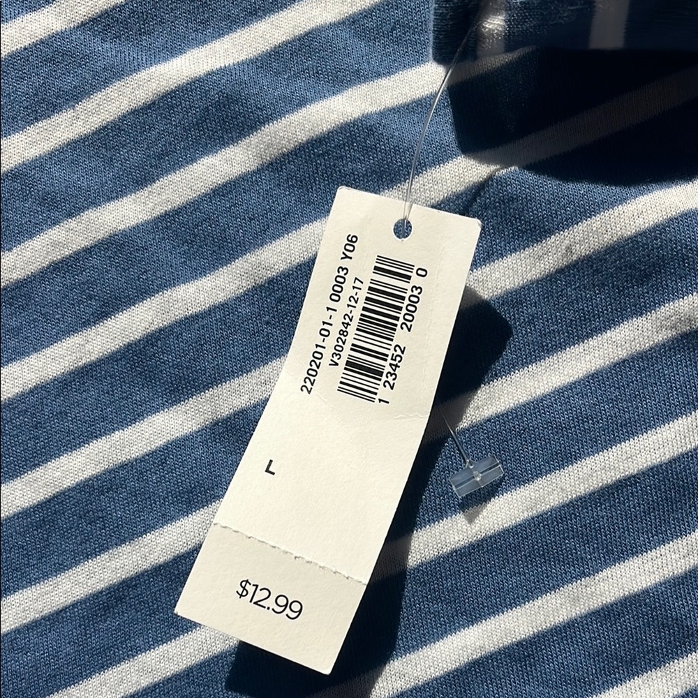 Old Navy Blue Asymmetrical Sleeveless Tank Top - Picture 3 of 4